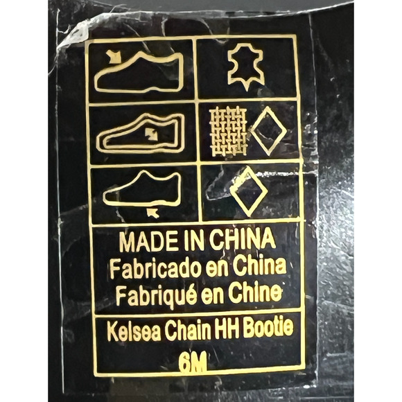 NEW WHITE HOUSE BLACK MARKET BLACK KELSEA CHAIN HIGH HEEL BOOTIES BOOTS SIZE 6 - Picture 15 of 15